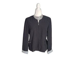 PERCEPTIONS BLAZER COLOR BLACK LONG SLEEVE POLY/RAYON SIZE 12P